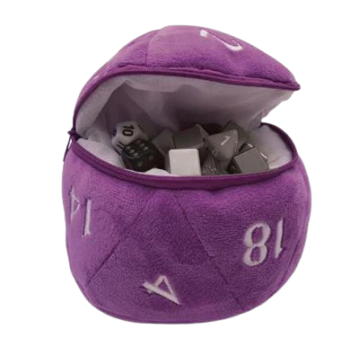UP - D20 Plush Dice Bag - Purple