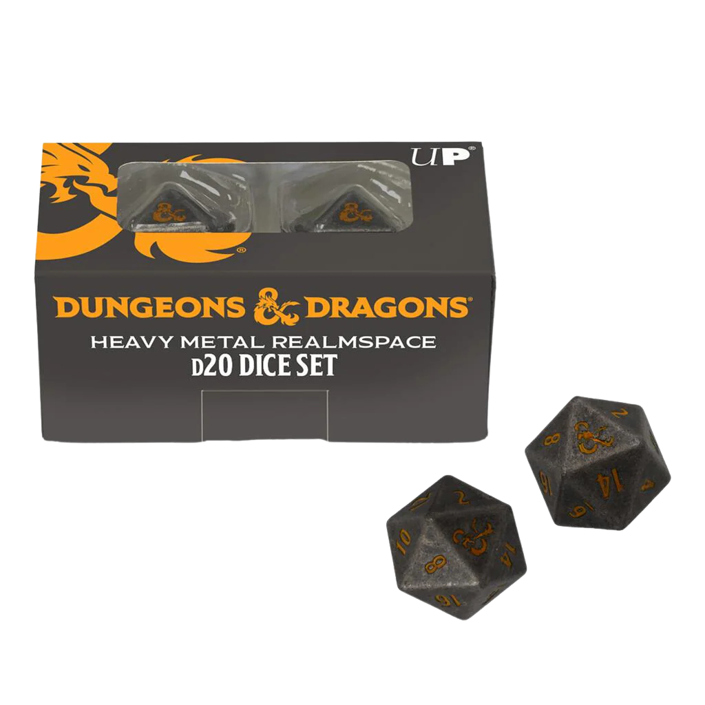 UP - Heavy Metal Realmspace D20 Dice Set for Dungeons & Dragons