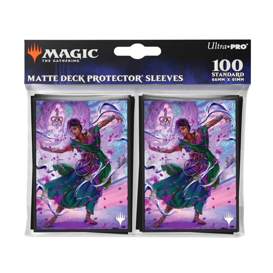 UP - MTG Aetherdrift 100ct Deck Protector Sleeves - Avishkar Living Energy