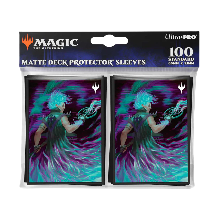 UP - MTG Aetherdrift 100ct Deck Protector Sleeves - Winter, Cursed Rider