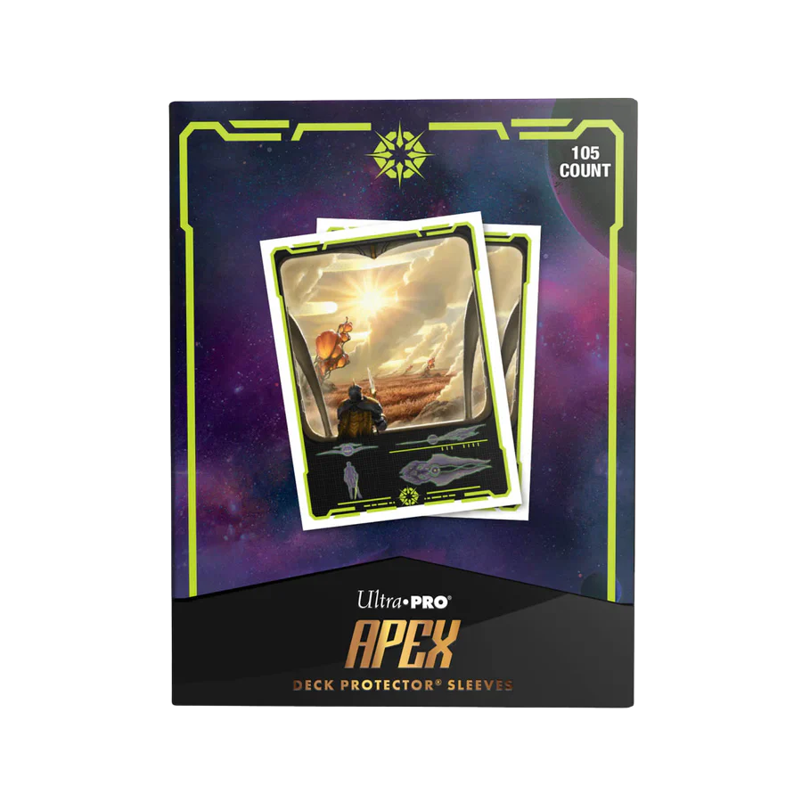 UP - MTG Edge of Eternities 105ct Apex Deck Protector sleeves - Adagia, Windswept Bastion