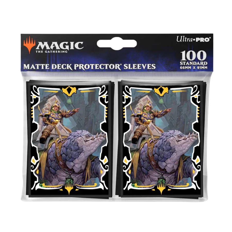 UP - MTG Tarkir: Dragonstorm 100ct Deck Protector Sleeves Felothar the Steadfast (Abzan Commander)