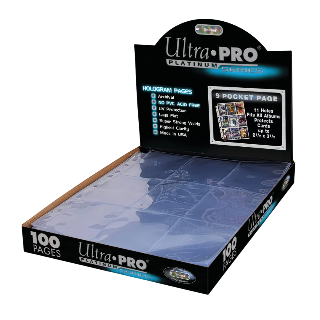 UP - Platinum 9-Pocket Pages (11 Hole) Box (100 Pages)
