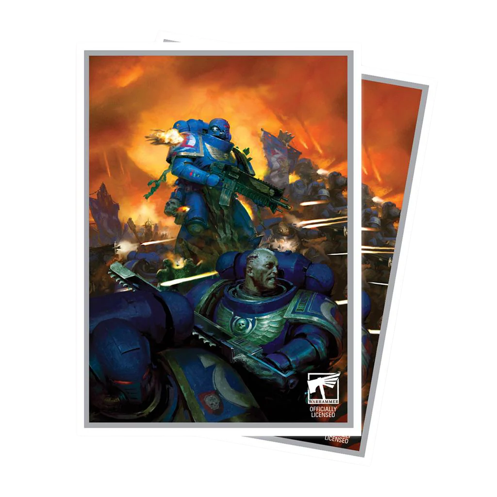 UP - Space Marines - Adeptus Astartes 105ct Apex Deck Protector sleeves for Warhammer 40,000