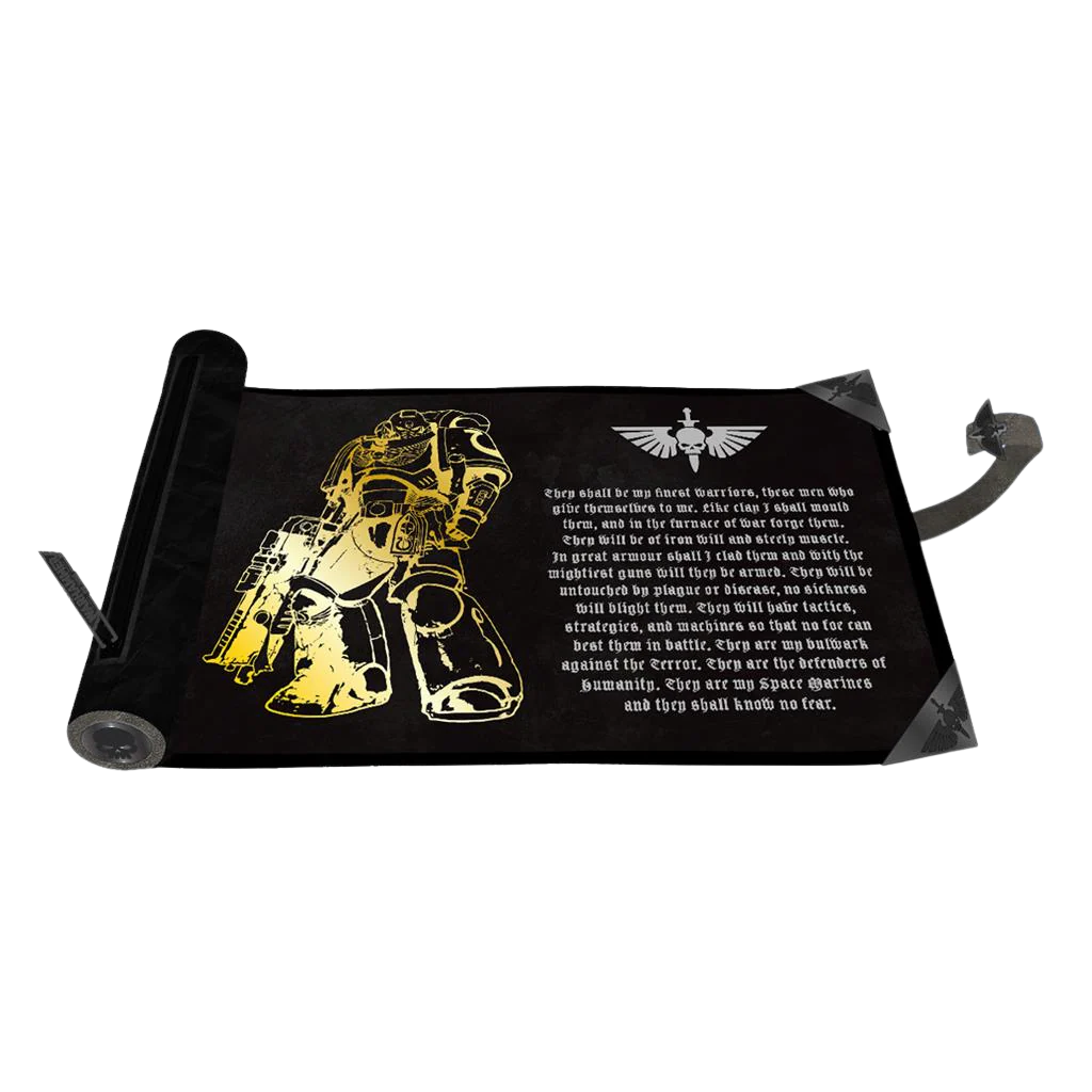 UP - Space Marines - Adeptus Astartes Dice Scroll Premium Foil for Warhammer 40,000