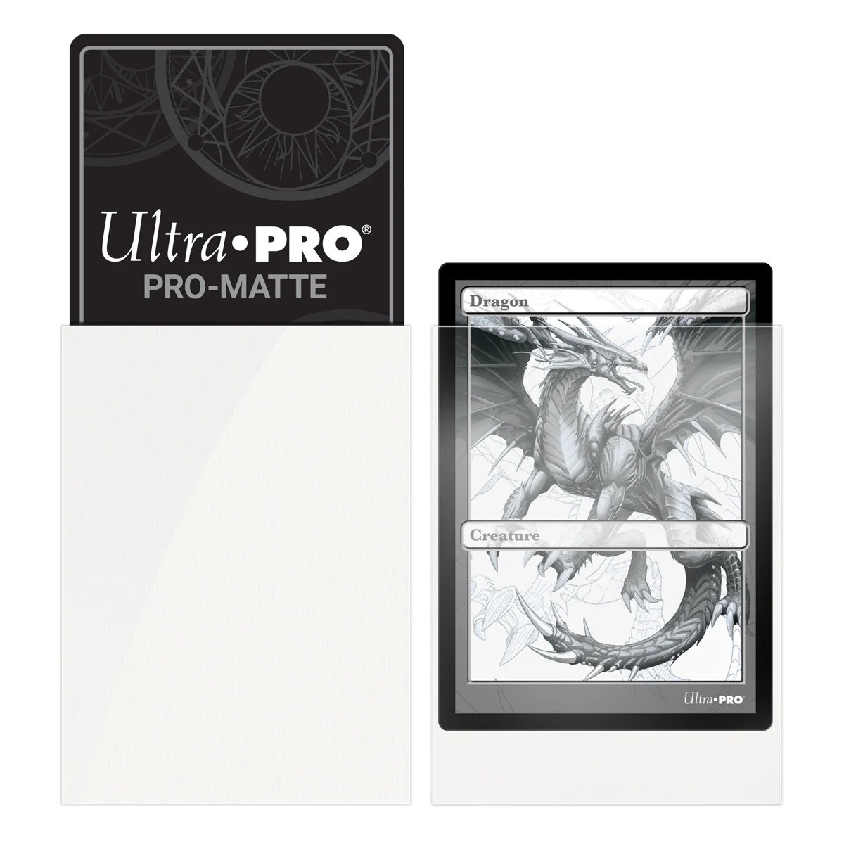 UP - Standard Deck Protector - PRO-Matte White (100 Sleeves) - Image 2