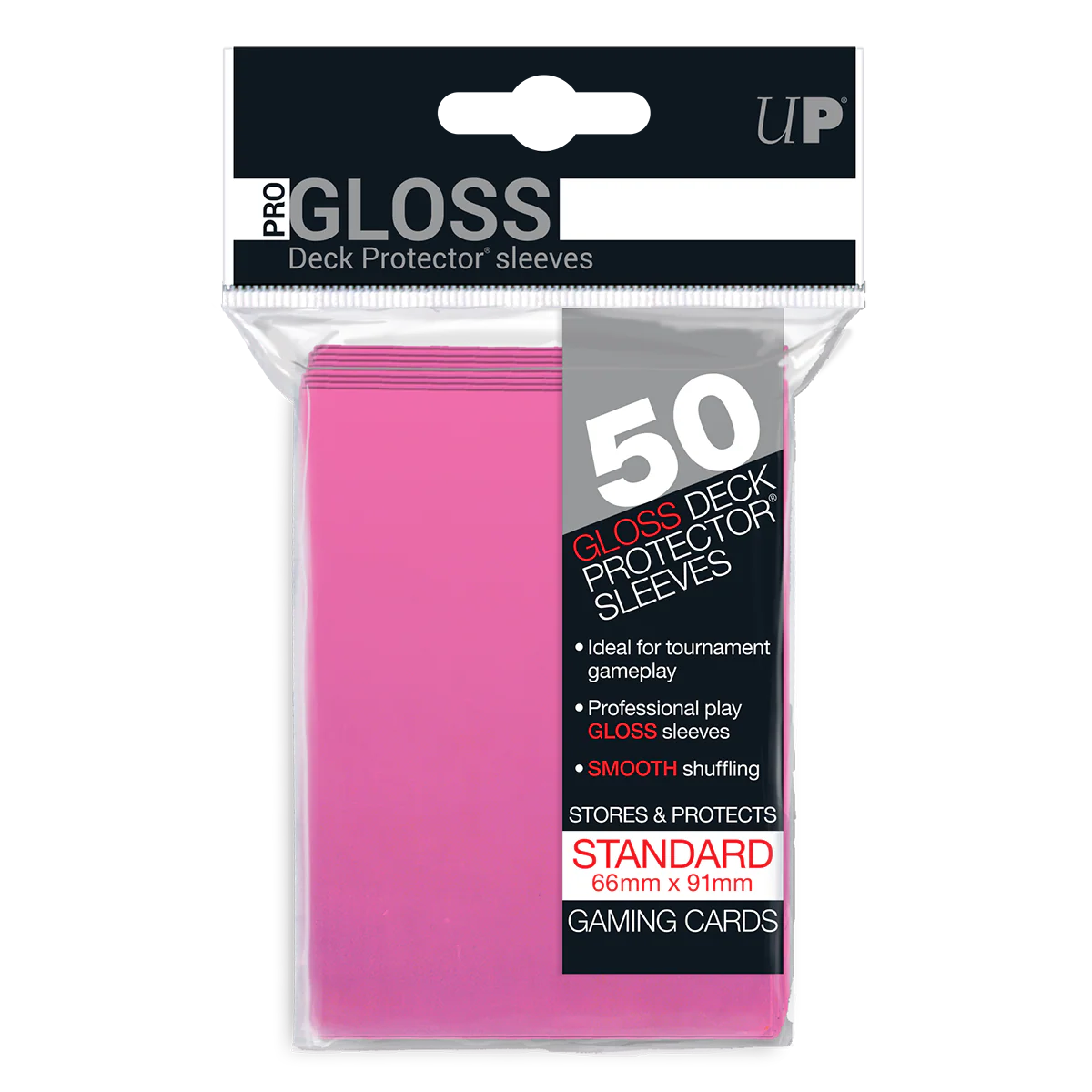 UP - Standard Sleeves - Bright Pink (50 Sleeves)