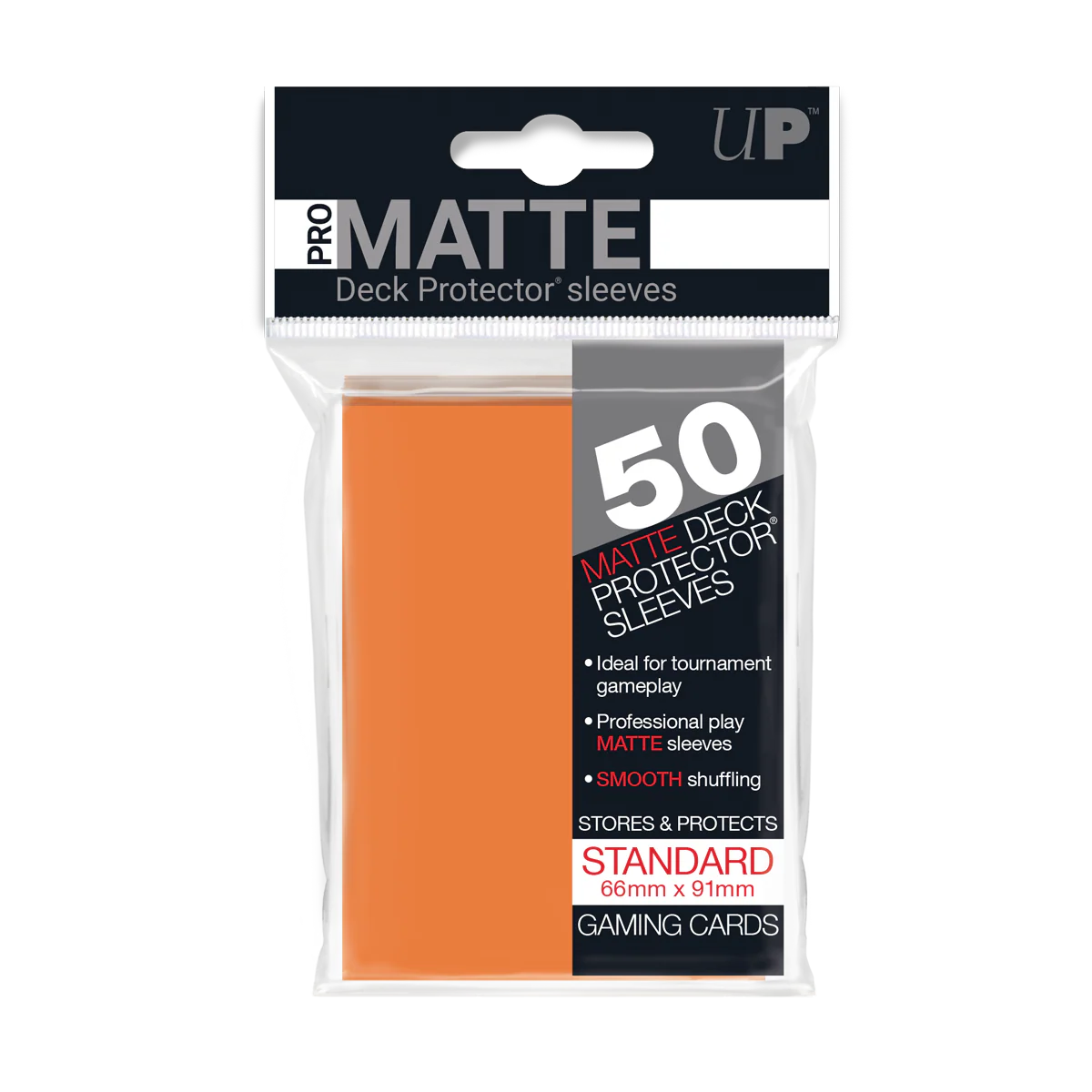 UP - Standard Sleeves Matte - Orange (50 Sleeves)