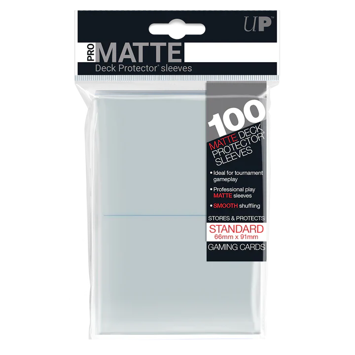 UP - Standard Sleeves - Pro-Matte - Clear (100 Sleeves)