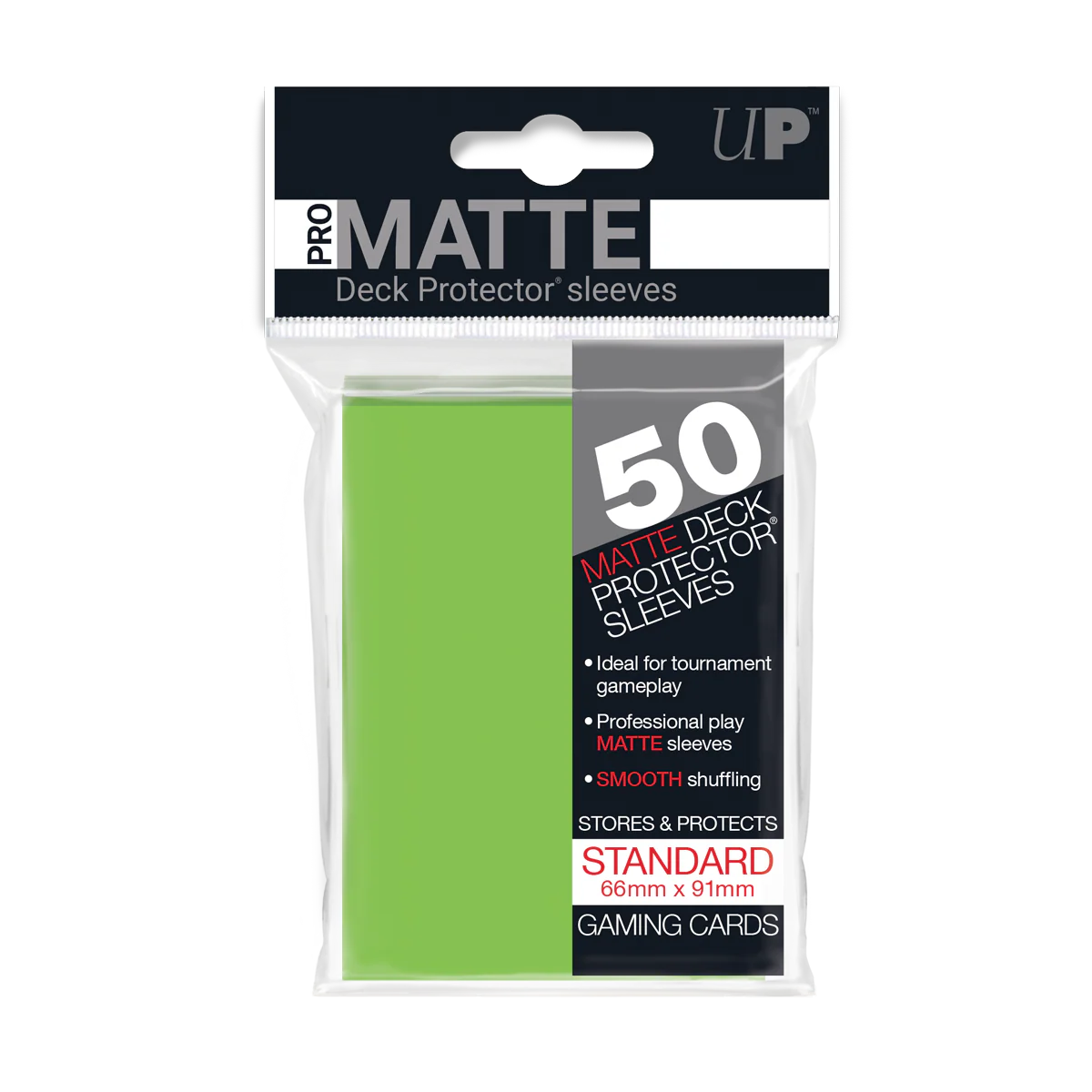 UP - Standard Sleeves - Pro-Matte - Lime Green (50 Sleeves)