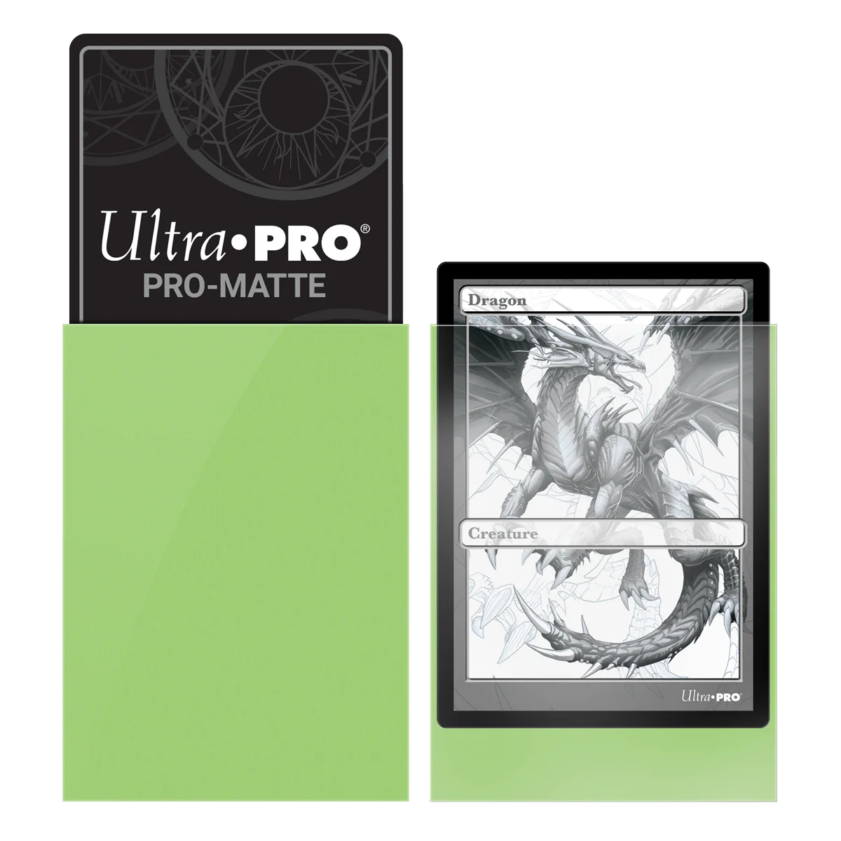 UP - Standard Sleeves - Pro-Matte - Lime Green (50 Sleeves) - Image 2