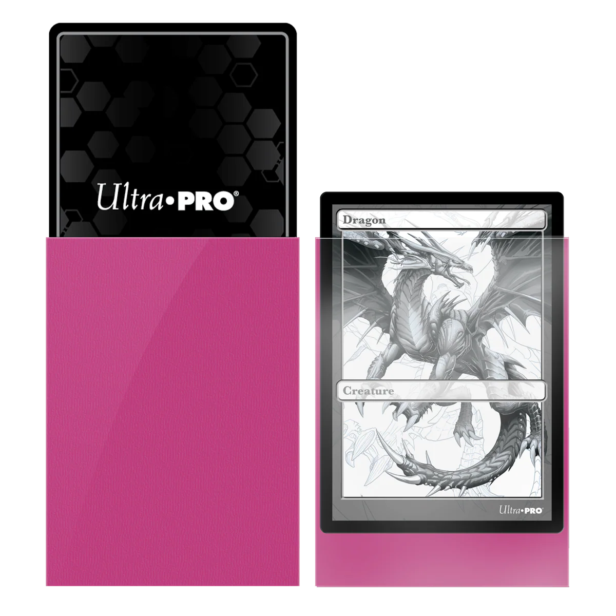 UP - Standard Sleeves - Pro-Matte - Non Glare - Bright Pink (50 Sleeves) - Image 2