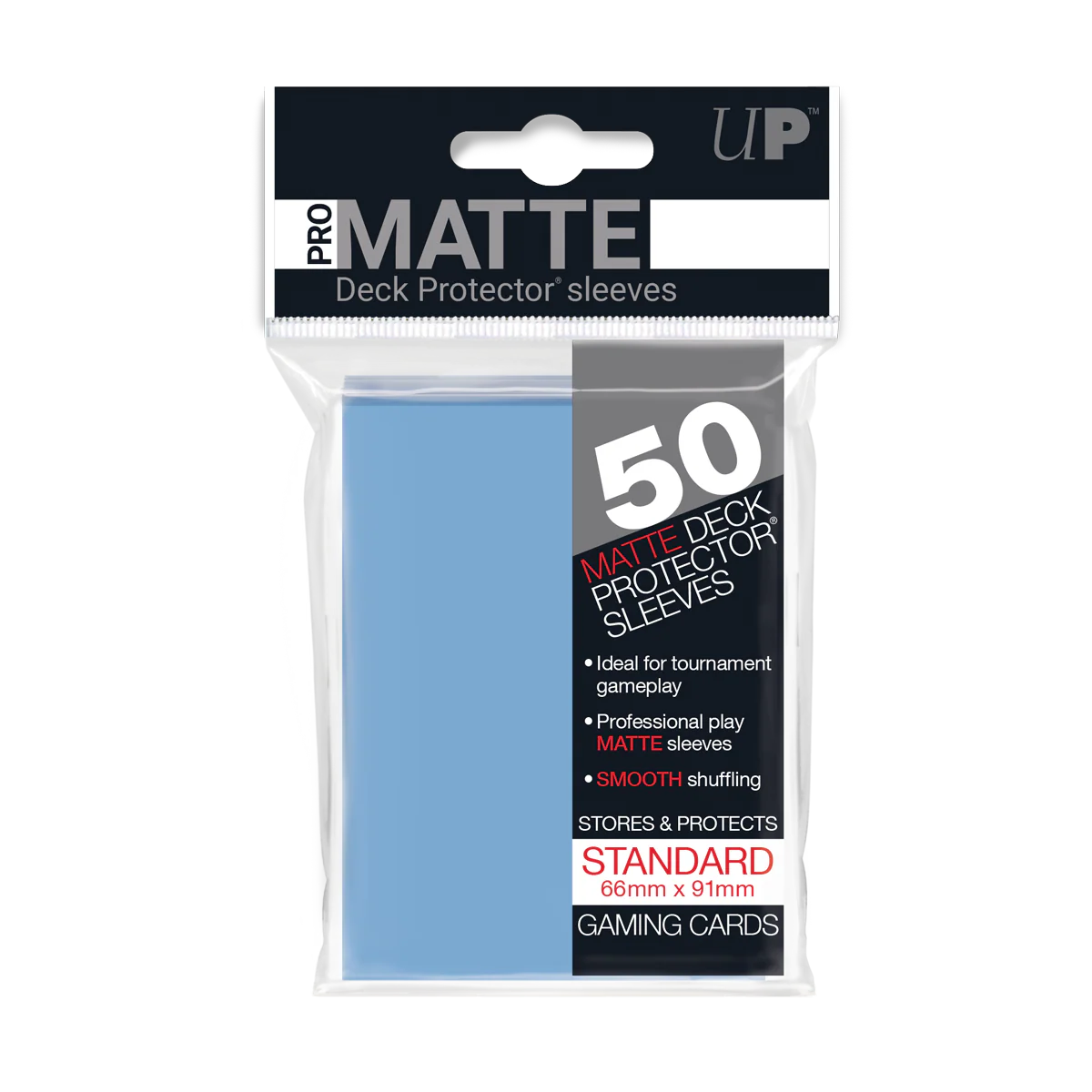 UP - Standard Sleeves - Pro-Matte - Non Glare - Light Blue 50