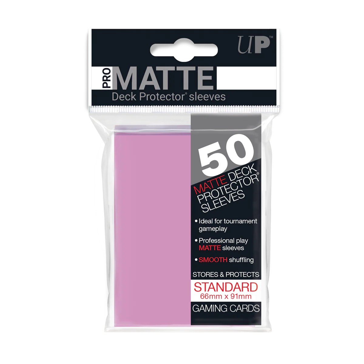 UP - Standard Sleeves - Pro-Matte - Non Glare - Pink 50