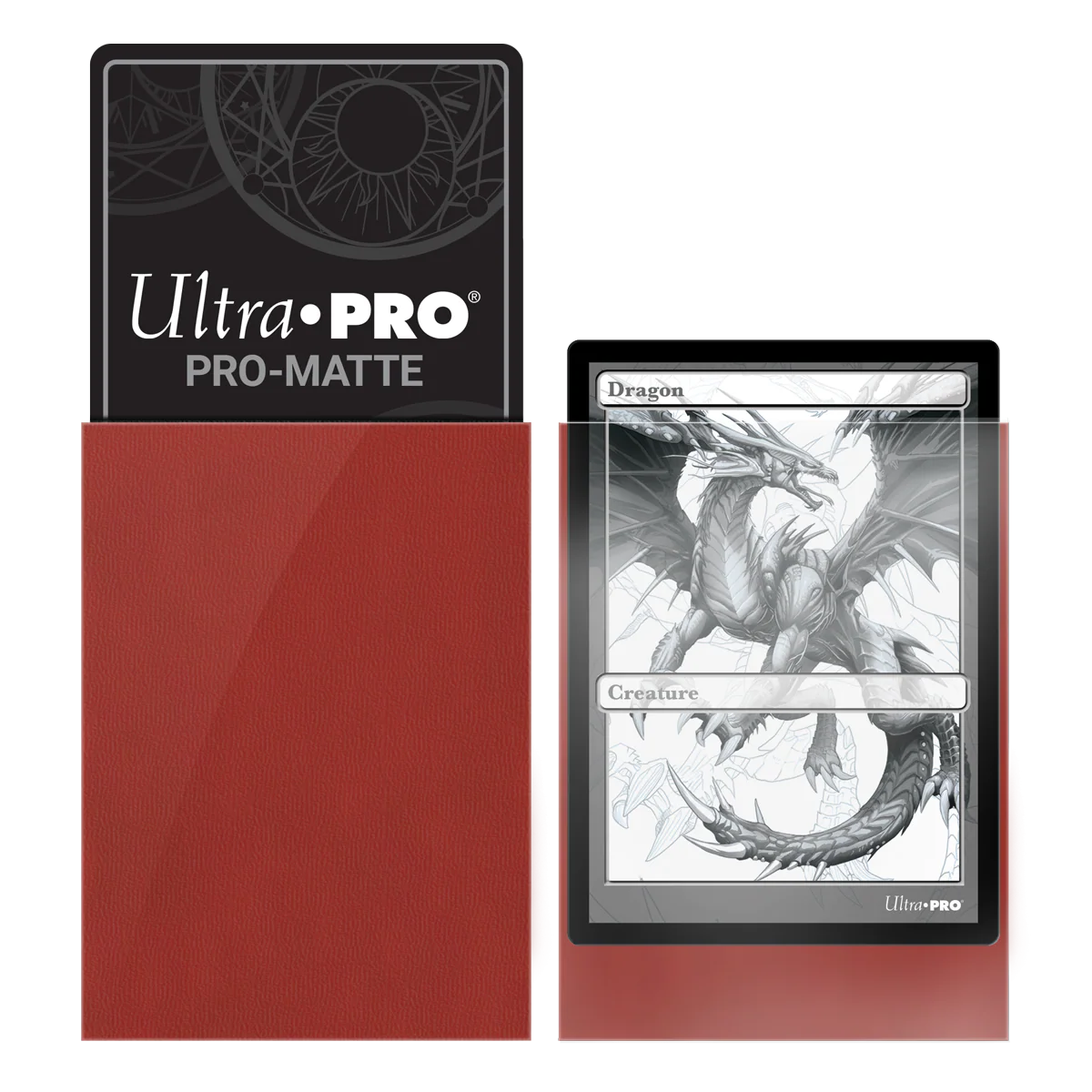 UP - Standard Sleeves - Pro-Matte - Red (50 Sleeves) - Image 2