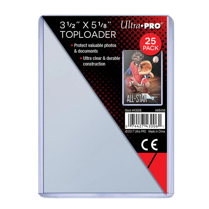 UP - Toploader - 3-1/2" X 5-1/8" (25 pieces)