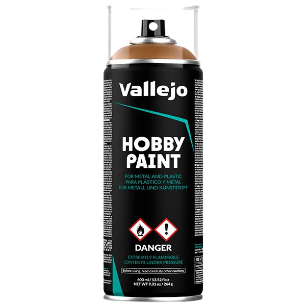 Vallejo - Leather Brown Hobby Paint in Spray 400ML