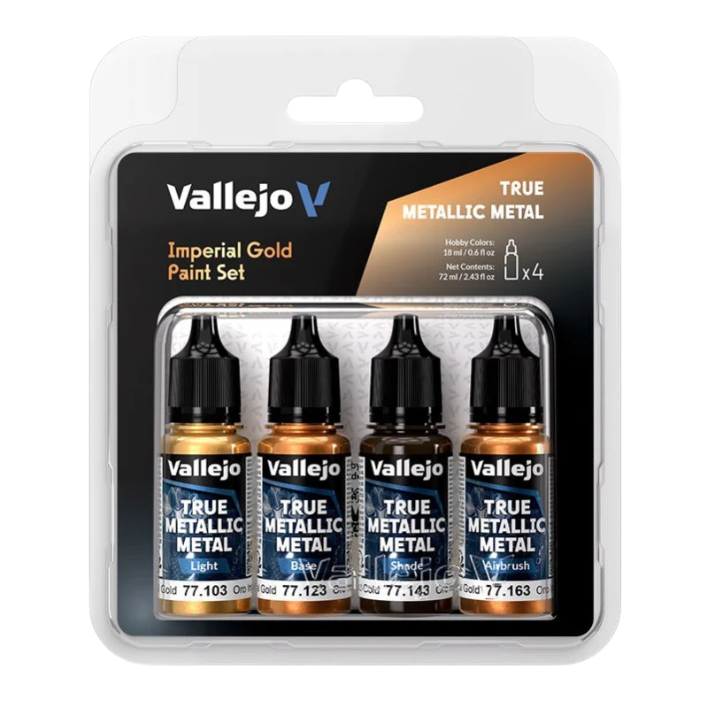Vallejo TMM - 4 Colors Set Imperial Gold