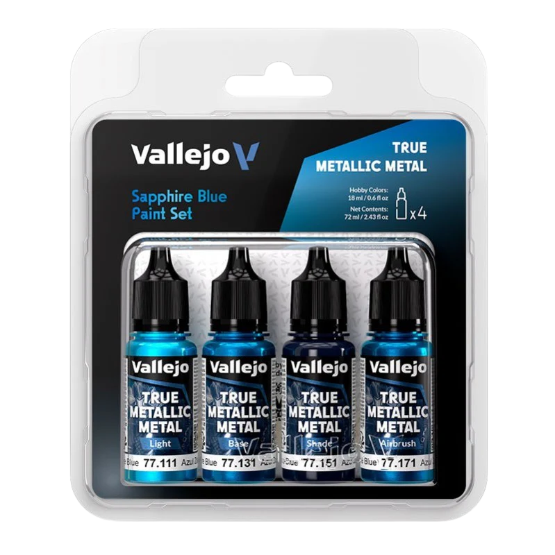 Vallejo TMM - 4 Colors Set Sapphire Blue
