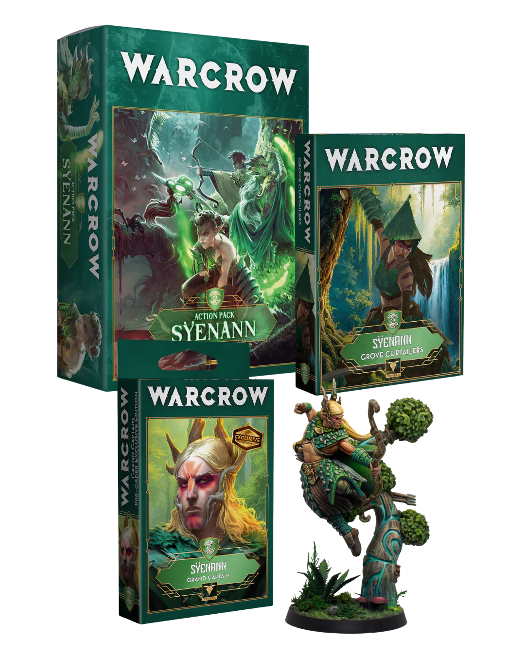 Warcrow - Sÿenann Action Pack + Grove Curtailers + Grand Captain (Pre-order Exclusive Edition) Bundle
