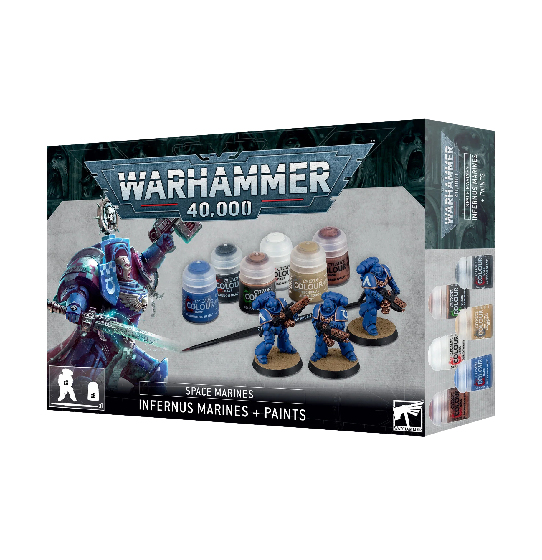 Space Marines: Infernus Marines + Paints Set